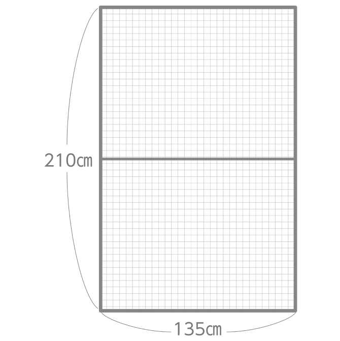 ベランダ用サイズ（210cm×135cm）